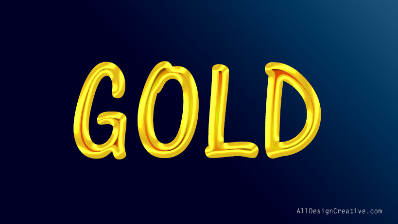 Gold Liquid Text Effects Photoshop PSD