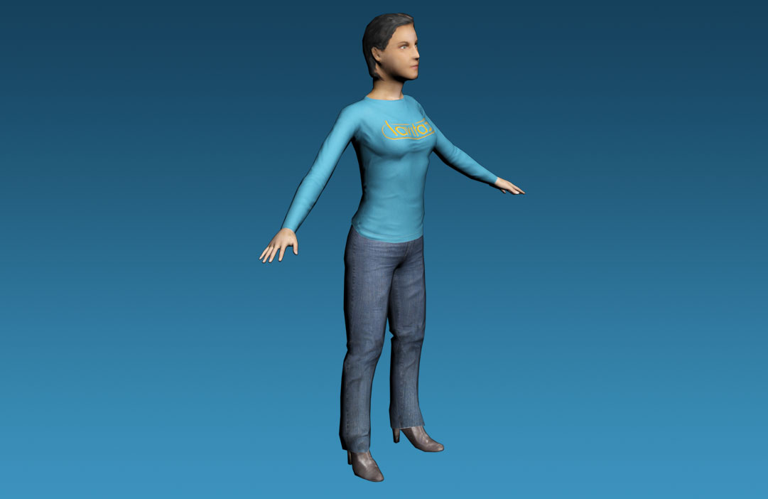 Free Female Rigged Character