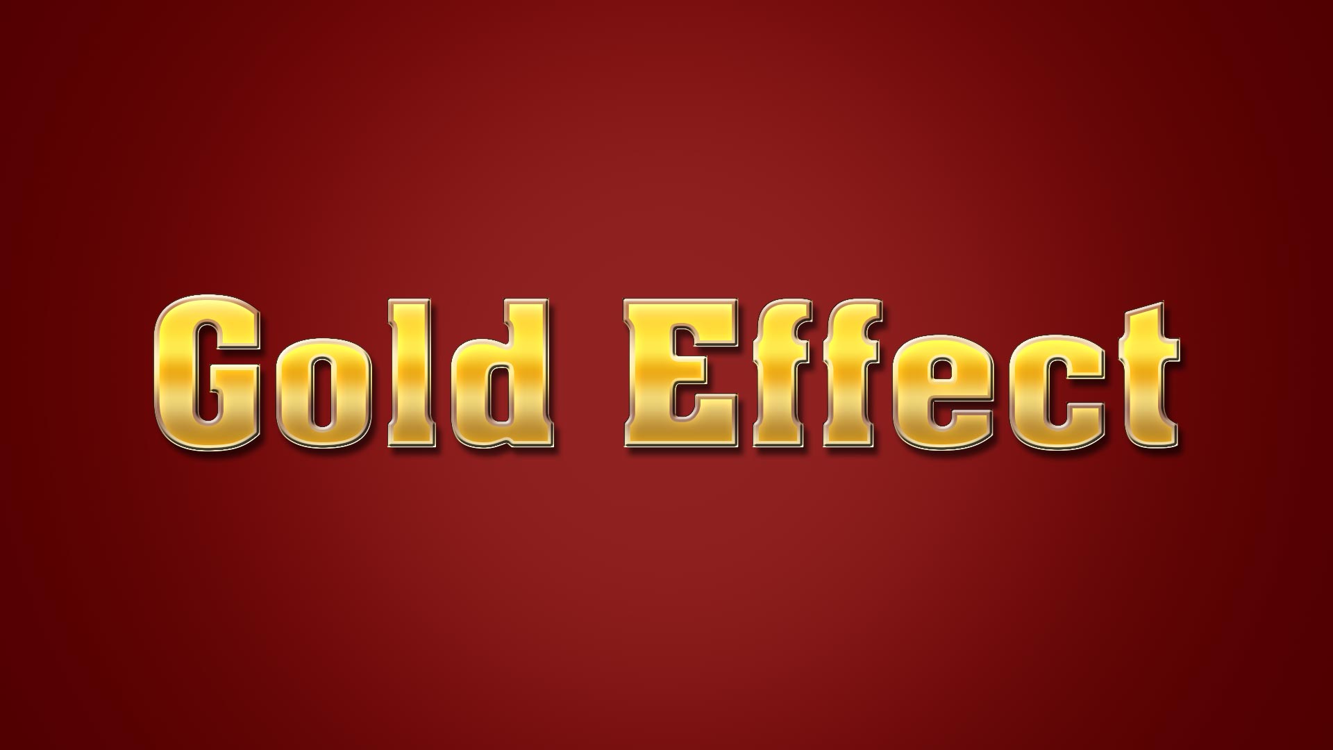 Gold Effect PSD File-Download Free