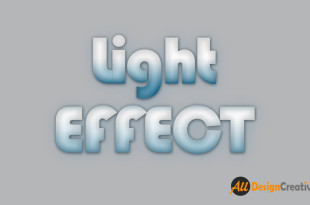 Text Lighting Effect PSD