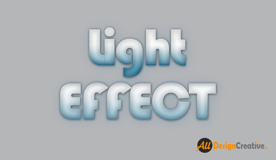 Text Lighting Effect PSD
