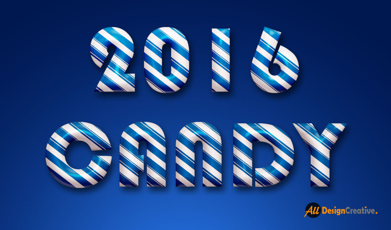 Glossy Candy Text Effect PSD