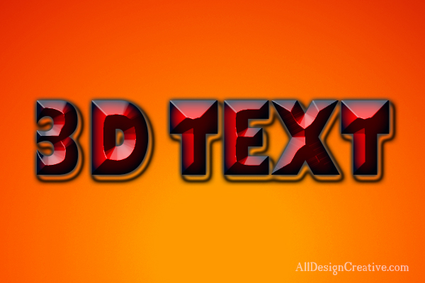 Photoshop 3D Text Effects PSD Free Download