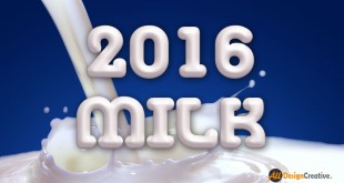 Milk Text Effect PSD