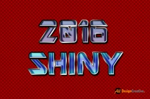 Shiny Text Effect PSD File