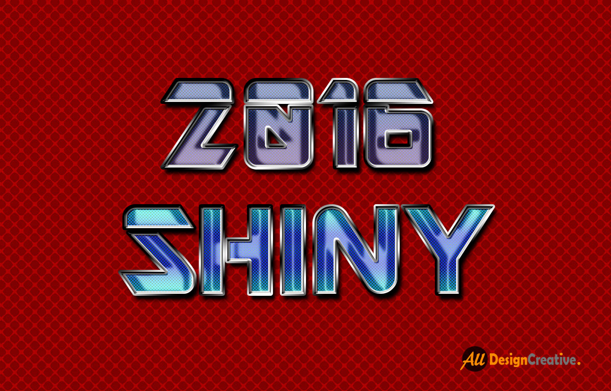 Shiny Text Effect PSD File