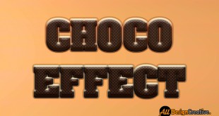 Chocolate Text Effect PSD Photoshop file