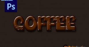 Coffee Text Effect PSD File
