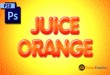 Juice Text Effect Photoshop PSD