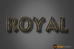 Royal Text Effect PSD Photoshop File