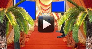 Wedding Backgrounds-Entrance TV Monitor Displaying