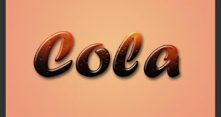 photoshop cola text effects tutorials