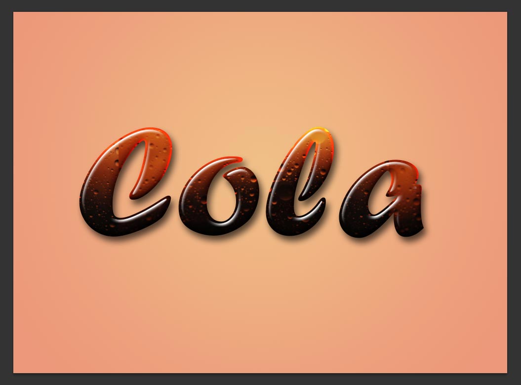 photoshop cola text effects tutorials