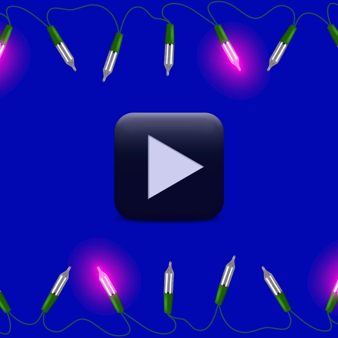 Blinking Lights Animation Video Frame Background Blue Screen Youtube