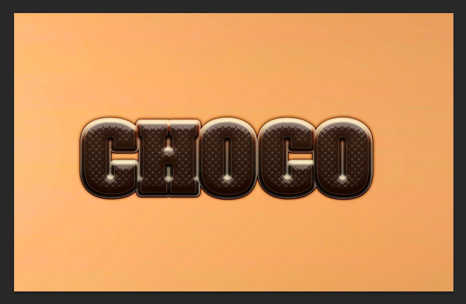 Chocolate Text effect Tutorial Photoshop