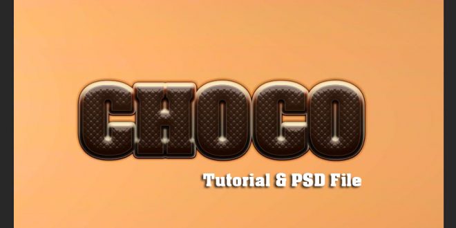Chocolate Text Tutorial Photoshop