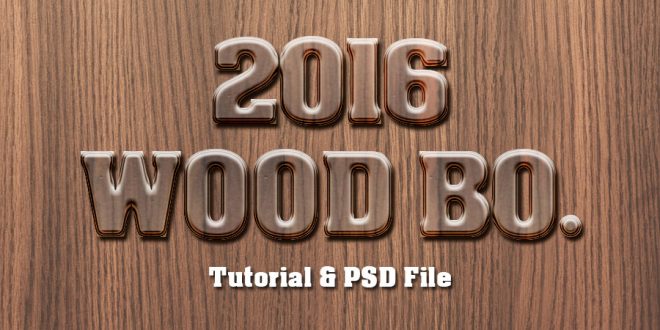 Wood Text Effect Photoshop Tutorial