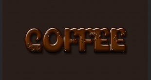 Coffee Text Effect Photoshop Tutorial