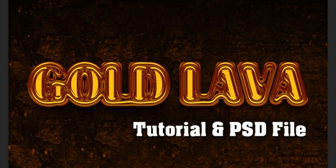 Gold Lava Text Effect Tutorial in Photoshop