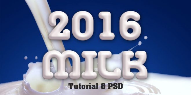 How to Create Milk Text Effect in Photoshop