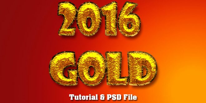 Real Gold Plated Text Effect In Photoshop