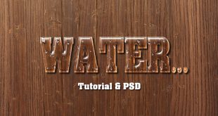 Water Text Effect Photoshop Tutorial