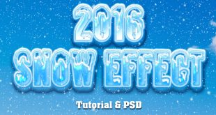 How to Create a White Snow Text Effect in Photoshop