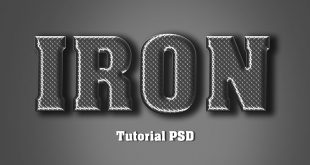 Iron Text Effect Photoshop Tutorial