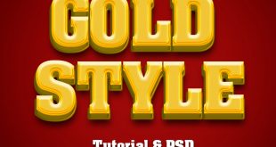 Photoshop 3D Gold Text Effect Tutorial