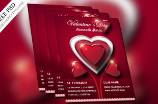 Valentine's Day Flyer Templates Free Download