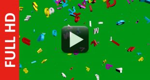 Multicolor Letters Green Screen Free Download