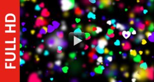 Camera Viewer Hearts Animated Black Background