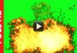 Non-Stop Fire Explosion Green Screen Background Effect