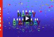 Colorful Happy Birthday Animation Video Free Download