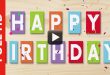Happy Birthday Text Message Animated Greeting