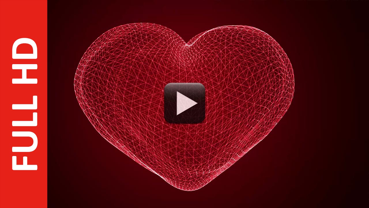 Romantic Mesh Love Animation Background for Title | All Design Creative