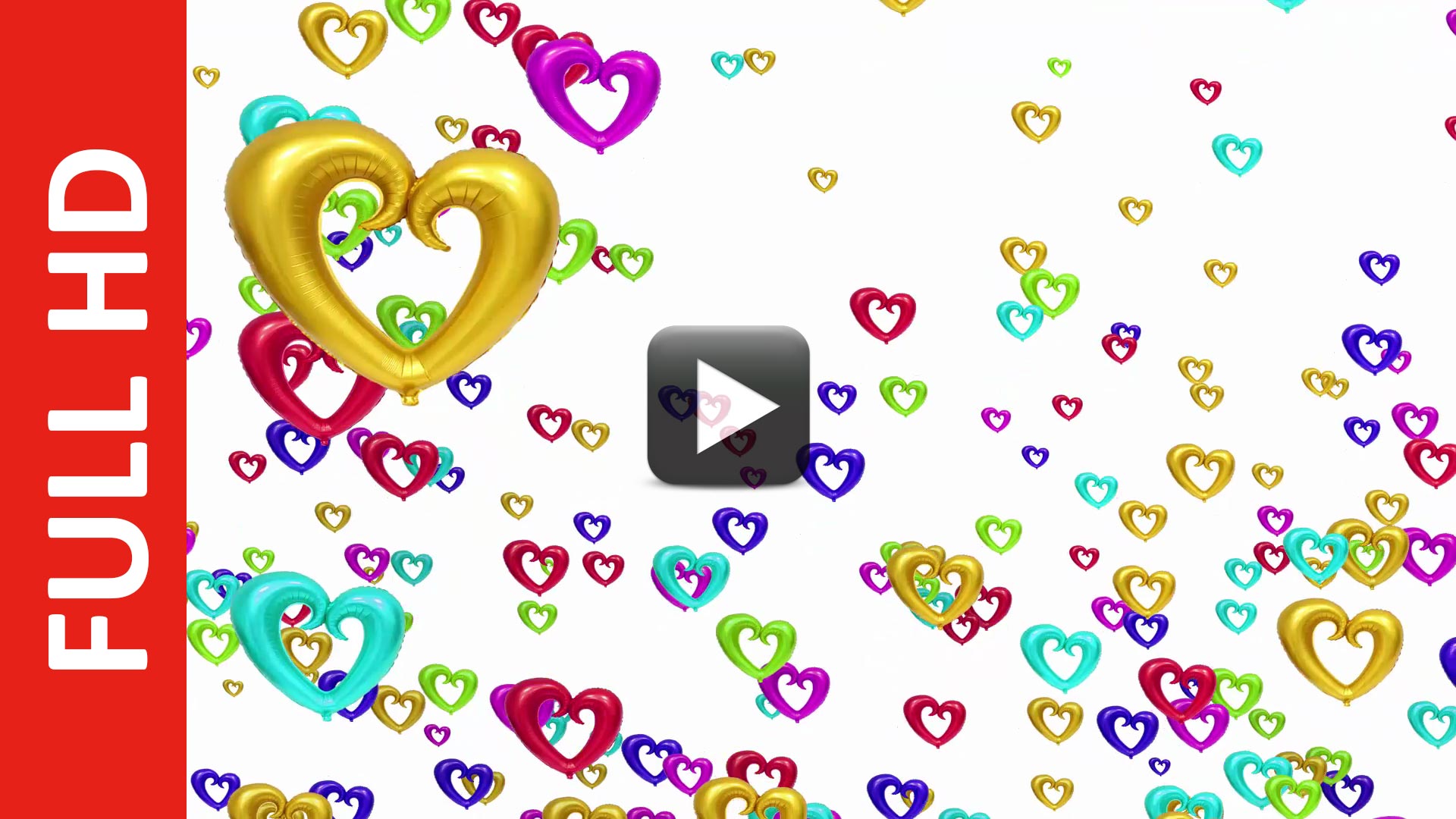 Love Heart Color Change Animation White Background | All Design Creative