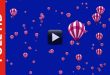 Hot Air Balloons Background Video Blue Screen Effect
