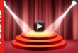 Realistic Round Stage Podium with Elegant Lightning Blinking Animation