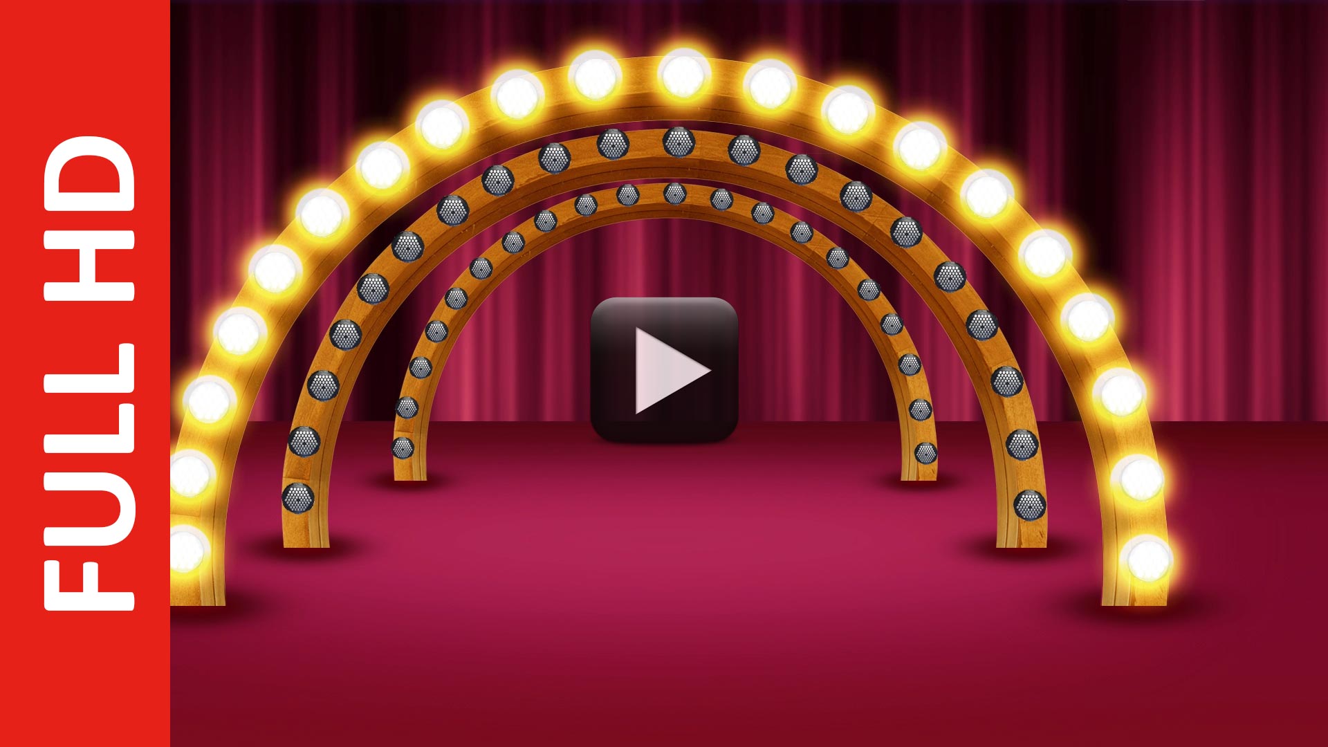 Stage Decoration for Wedding or Cinema Lamp Decoration Stage with Circle  Light Bulbs | All Design Creative