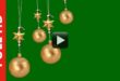 Christmas Ball Swinging Green Screen Background