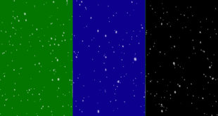 Snowfall Green Screen, Blue & Black Background Royalty Free
