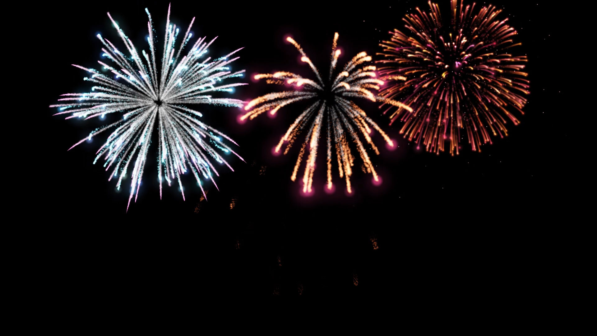 Fireworks Black Background Colorful Fireworks Background Effects Video |  All Design Creative