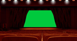 Cinema Hall Screen Curtain Animation Green Screen Video-Free Green Screen Curtain Intro Background