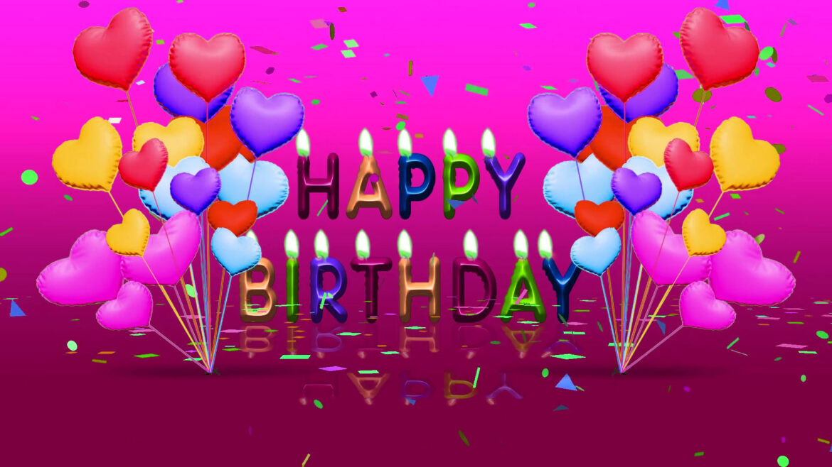Happy Birthday Background Video | Free Happy Birthday Banner Background Video Effect HD 1080p