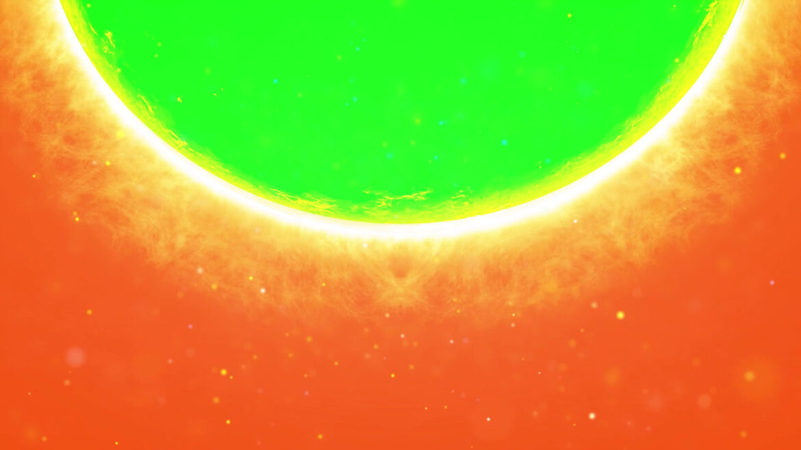 Heat Planet Green Screen Motion Background Frame HD
