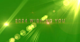 Wish You A Happy New Year 2024 Green Screen Background Effect 🎁 🎄 Happy Year 2024 Green Animation