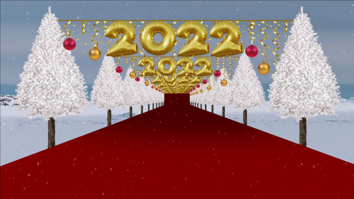 a Merry Christmas and Happy New Year 2022 Tunnel Background No Copyright Video Effect HD