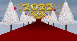 a Merry Christmas and Happy New Year 2022 Tunnel Background No Copyright Video Effect HD