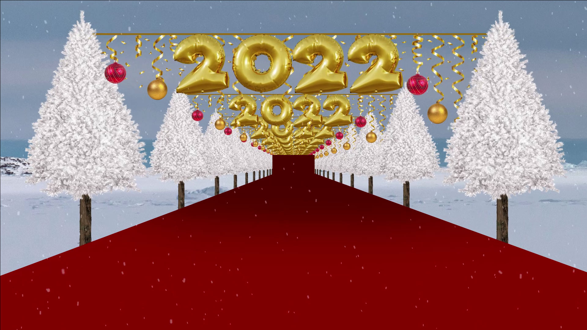 a Merry Christmas and Happy New Year 2022 Tunnel Background No Copyright  Video Effect HD | All Design Creative